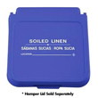 R&amp;B Wire [602SLW] Laundry Hamper Lid Label - Soiled Linen - White Lettering - (5) 12" x 4" Labels