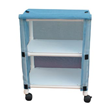 MJM International [E325-2C] Echo Series PVC Plastic Frame 2-Shelf Mini-Linen Cart - 20" x 25" Shelf HCL-E325-2C