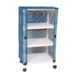 MJM International [E325-3C] Echo Series PVC Plastic Frame 3-Shelf Mini-Linen Cart - 20" x 25" Shelf HCL-E325-3C
