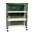 MJM International [E345-3C] Echo Series PVC Plastic Frame 3-Shelf Linen Cart - 20" x 45" Shelf HCL-E345-3C