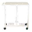 MJM International 217-D Double Laundry Hamper Plastic Frame and Lid - No Bags Included HCL-217-D-FRAME