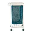 MJM International [213-S] 200 Series Space Saving PVC Plastic Frame Single Laundry Hamper - Mesh Bag - 28 Gal. Capacity HCL-213-S