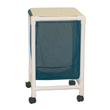 MJM International [E218-S-2TW] Echo Series PVC Plastic Frame Single Laundry Hamper - Mesh Bag - 25 Gal. Capacity