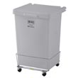 R&amp;B Wire [695] Wheeled Poly-Truck Laundry Hamper - 4 1/2 Bushel Capacity - White