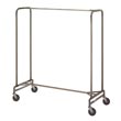R&amp;B Wire [715] Portable Metal Single Bar Garment Storage Rack - Chrome - 60"