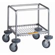 R&amp;B Wire [300C] Elevated Metal Laundry Cart Tubular Base - Chrome