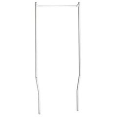 R&amp;B Wire [55] Laundry Cart Double Pole Garment Rack - Chrome - 20 1/2"