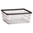 R&amp;B Wire [E] Replacement Metal Wire Frame Laundry Cart Basket - 2 1/2 Bushel Capacity - Chrome