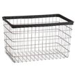 R&amp;B Wire [G] Replacement Metal Wire Frame Laundry Cart Basket - 3 1/2 Bushel Capacity - Chrome