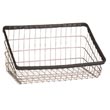 R&amp;B Wire [S] Replacement Metal Wire Frame Front Loading Laundry Cart Basket - 3 3/4 Bushel Capacity - Chrome