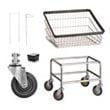 Commercial Replacement Metal Laundry Cart Parts, Baskets, Wheels, Tubular Bases, Pole Racks, Casters - Laundry, Healthcare & Hospitality Logistics