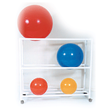 MJM International [7015] 7000 Series PVC Plastic Mobile Therapy Ball Storage Rack - 6+ Ball Capacity HCL-7015
