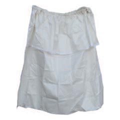 MJM International [218-LP] Totally Leakproof Hamper Bag - Elastic Flip Top - White