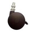 MJM International [R5TW] Replacement Twin Wheel Nylon Threaded Stem Casters - (4) 5" Dia. HCL-R5TW