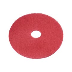 Mastercraft Floor Machine Buffing &amp; Cleaning Pad - 6 1/2" - Red