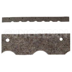 Pro-Team [100146] 14" Hard Surface Floor Tool Attachment Replacement Scalloped Felt Brush
