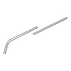 Pro-Team [102266] Two-Piece Friction Fit One Bend Vacuum Pick-up Wand w/ Button Lock - Aluminum - 54" Long - 1 1/2" Dia.