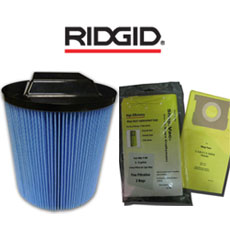 Ridgid Filters & Bags by Green Klean