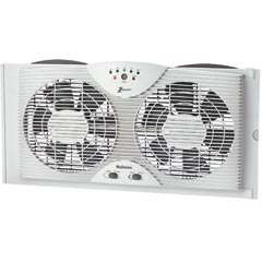 Holmes® [HAWF2043] Twin Window Fan w/ One Touch™ Electronic Thermostat