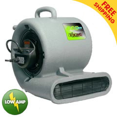 Viking ECO-CAM Pro Low Amp 1/3 HP Air Mover w/ GFCI - 1.6 AMP