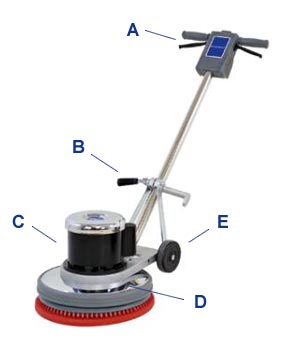 Kent Euroclean ECFM 17 Low Speed Floor Machine - 17" Brush