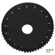 Malish [785417] POWER-PAD™ MAL-GRIT™ Floor Machine Combo Scrubbing Brush/Pad Driver - Black - 17" Block - 13" Pad MB-785417