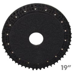 Malish [785419] POWER-PAD™ MAL-GRIT™ Floor Machine Combo Scrubbing Brush/Pad Driver - Black - 19" Block - 15" Pad