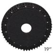 Malish [785419] POWER-PAD™ MAL-GRIT™ Floor Machine Combo Scrubbing Brush/Pad Driver - Black - 19" Block - 15" Pad MB-785419
