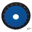 Malish [785617] POWER-PAD™ CLEAN-GRIT™ Floor Machine Combo Scrubbing Brush/Pad Driver - Blue - 17" Block - 13" Pad MB-785617