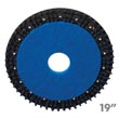 Malish [785619] POWER-PAD™ CLEAN-GRIT™ Floor Machine Combo Scrubbing Brush/Pad Driver - Blue - 19" Block - 15" Pad MB-785619