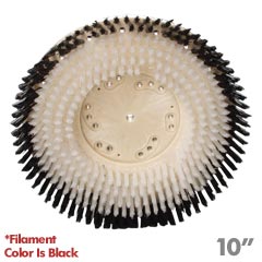Malish [812410] TUFF-BLOCK® Floor Machine Polypropylene Carpet Shampoo Scrubbing Brush - Wood Block - 10" Dia.