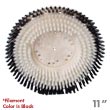 Malish [812911] TUFF-BLOCK® Floor Machine Nylon Carpet Shampoo Scrubbing Brush - Plastic Block - 11" Dia. MB-812911