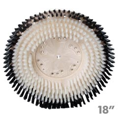 Malish [812918] TUFF-BLOCK® Floor Machine Nylon Carpet Shampoo Scrubbing Brush - Plastic Block - 18" Dia.
