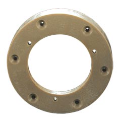 Malish [ZRPLR125] Floor Machine Plastic Pad/Disc Riser - 4" &amp; 5" Center Hole - 1 1/4" H - 6 3/4" Dia.