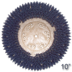Malish [776510] TUFF-BLOCK® CLEAN-GRIT™ Floor Machine Grit Rotary Scrubbing Brush - Wood Block - 180 Grit - 10" Dia.
