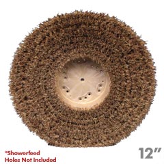 Malish [770212] Union Mix Floor Machine Polishing Brush - Plastic Block - 12" Dia.