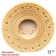 Malish [770611] White Tampico Floor Machine Marble Polishing Brush - Plastic Block - 11" Dia.