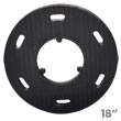 Malish [786758] Floor Machine SURE-LOK® Polymeric Face Pad/Disc Driver - Plastic Block - 18" Dia. MB-786758