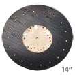 Malish [782214] Floor Machine ORBO-LOK™ Sanding Screen Pad/Disc Driver w/ P-200 Clutch Plate - 14" Dia. MB-782214