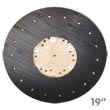 Malish [782219] Floor Machine ORBO-LOK™ Sanding Screen Pad/Disc Driver w/ P-200 Clutch Plate - 19" Dia.
