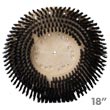 Malish [772918] TUFF-BLOCK® Floor Machine General Purpose Nylon Showerfeed Scrubbing Brush - Plastic Block - 18" Dia.