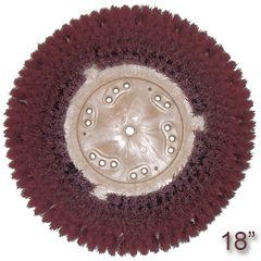 Malish [813318] TUFF-BLOCK® MAL-GRIT LITE™ Floor Machine Grit Rotary Light Scrubbing Brush - Plastic Block - 500 Grit - 18" Dia.