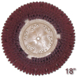 Malish [813418] TUFF-BLOCK® MAL-GRIT LITE™ Floor Machine Grit Rotary Light Scrubbing Brush - Plastic Block - 500 Grit - 18" Dia.