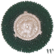 Malish [813011] TUFF-BLOCK® MAL-GRIT SCRUB Floor Machine Grit Rotary Scrubbing Brush - Plastic Block - 120 Grit - 11" Dia. MB-813011