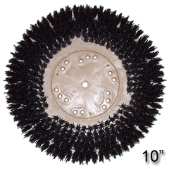 Malish [773210] TUFF-BLOCK® MAL-GRIT™ Floor Machine Grit Rotary Stripping Brush - Wood Block - 80 Grit - 10" Dia.