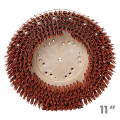 Malish [773611] TUFF-BLOCK® MAL-GRIT XTRA™ Floor Machine Grit Rotary Heavy-Duty Stripping Brush - Plastic Block - 46 Grit - 11" Dia.
