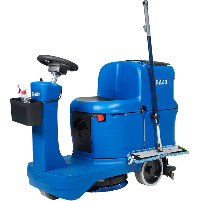 Clarke RA40 Micro Rider Battery Operated Auto Scrubber UnoClean