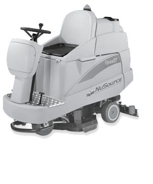 NuSource NU32RSD Tripla 32" Disk Rider Floor Scrubber - 27 Gallon