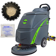 Gym Mat Electric Floor Scrubber Kit - 18" - With Cleaner UNO-18GYM-COMPLETE       