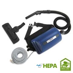 Kent Euroclean UZ 964-H Hip Vac™ Hip-Style Portable Back Pack Canister Vacuum Cleaner - HEPA Filter